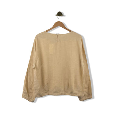 Hana Tajima For Uniqlo Linen Long Sleeve Blouse