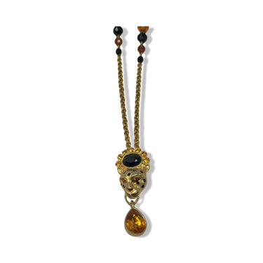 R.J. Graziano Cheetah Pendant/Brooch Necklace