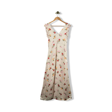 Heartloom Floral Ruffle Tie Maxi Dress