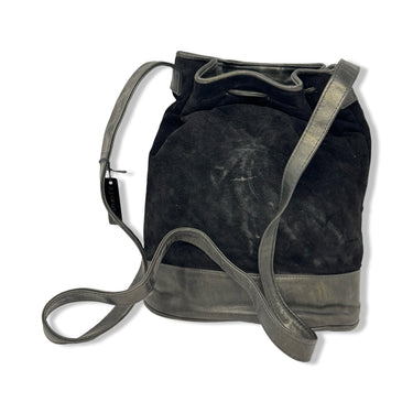 Vintage R.J. Graziano Suede Crossbody Bucket Bag