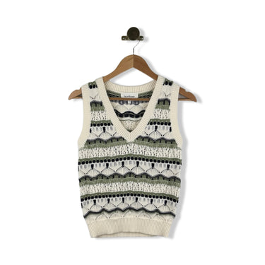 Heartloom Patterned Sweater Vest