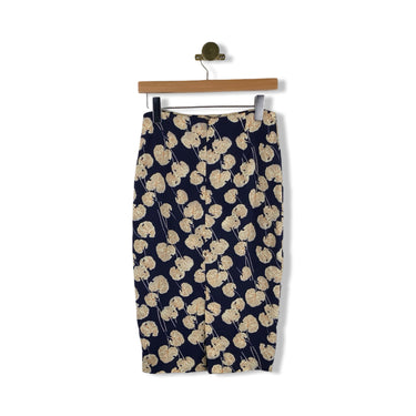 Diane Von Furstenburg Leaf Print Skirt
