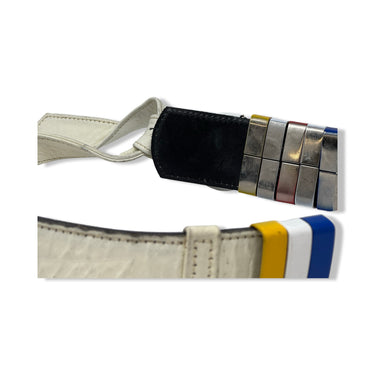 Vintage R.J. Graziano 25 Metal Bar Belt