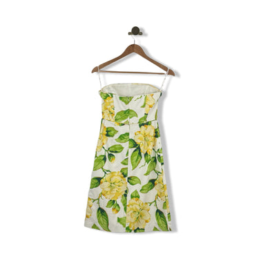 Milly Floral Strapless Dress