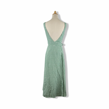 Reformation Plaid Wrap Dress