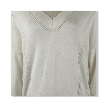 Billy Reid Pointelle Seam Sweater