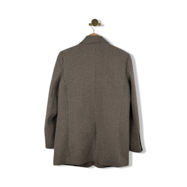 Mango Houndstooth Button Blazer