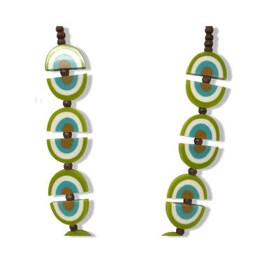Vintage R.J. Graziano Acrylic Half Circle Necklace