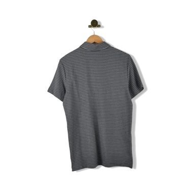 Billy Reid Asphalt Striped Pique Pensacola Polo