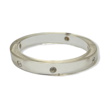 Vintage R.J. Graziano Rhinestone Clear Bangle
