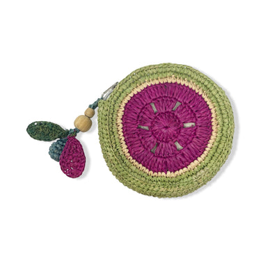 Mar Y Sol Watermelon Circular Clutch