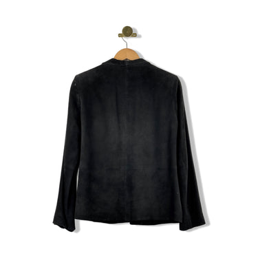 Vintage Spiegel Suede Open Front Blazer