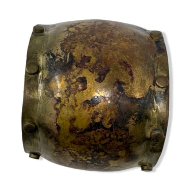 Vintage R.J. Graziano Distressed Studded Metal Cuff Bracelet
