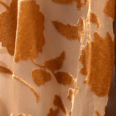 Shoshanna Patterned Sheer Velvet Dress