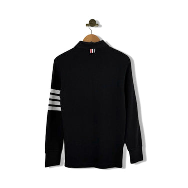 Thom Browne Textured Long Sleeve Polo Shirt
