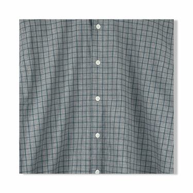 Billy Reid Melange Windowpane Tuscumbia Shirt