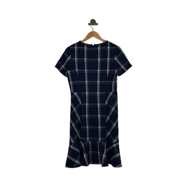 Shoshanna Plaid Short Sleeve Dress