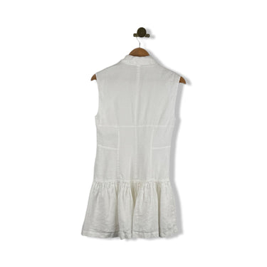 FRAME Sleeveless Button Down Mini Dress
