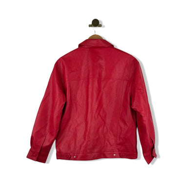 BLANKNYC Faux Leather Trucker Jacket