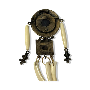 Vintage R.J. Graziano Bone Drop Brooch