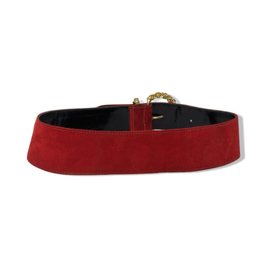 Vintage R.J. Graziano Suede Link Chain Buckle Belt