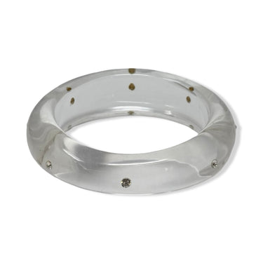 Vintage R.J. Graziano Chunky Clear Rhinestone Bangle
