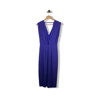 Reiss Plunge Neck Midi Dress