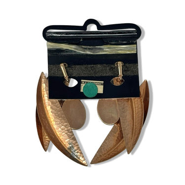 Vintage R.J. Graziano Textured Abstract Clip On Earring