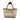 Vintage Floral Beaded Handle Handbag