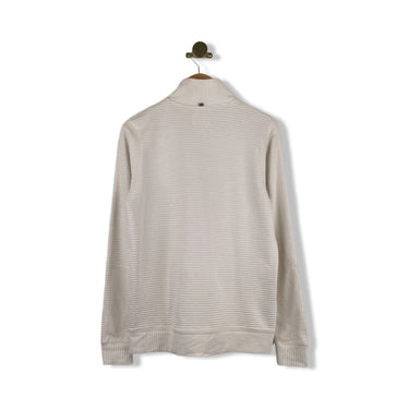 Billy Reid Quilted Half Zip Sweater
