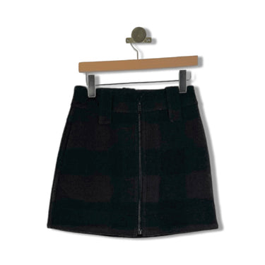 Ganni Plaid Mini Skirt