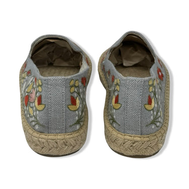 Soludos Floral Embroidered Slip On Shoes