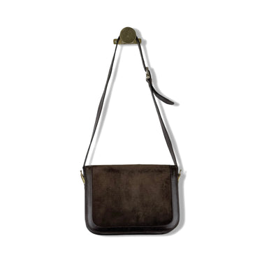 Vintage Céline Suede Horsebit Shoulder Bag