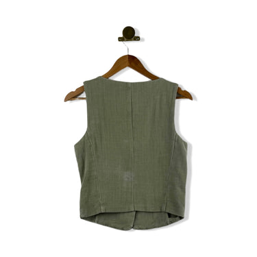 BLANKNYC Button Down Vest Top
