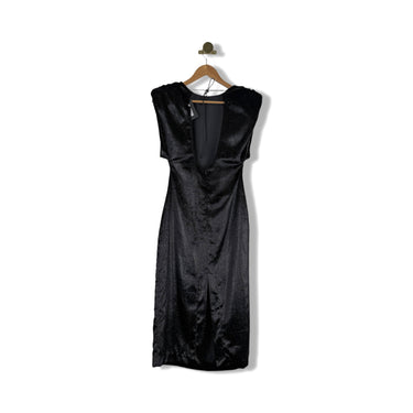 Area Stars Metallic Open Back Midi Dress