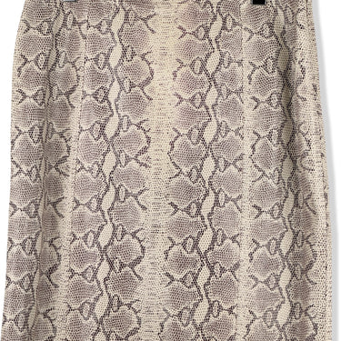 Vintage Dana Buchman Snake Skin Leather Skirt