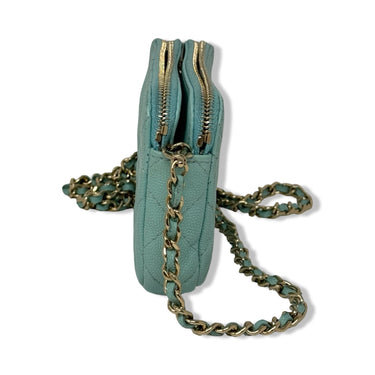 Chanel Caviar Quilted Clutch with Chain