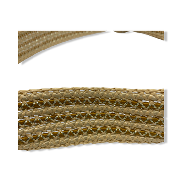 Draper James Metallic Threaded Raffia Belt