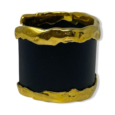 Contrast Metal Trim Cuff