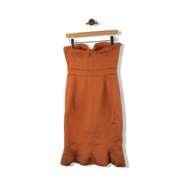 Vintage Zac Posen Folded Bodice Strapless Dress