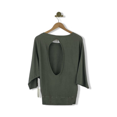 Grey State Open Back Sweatshirt
