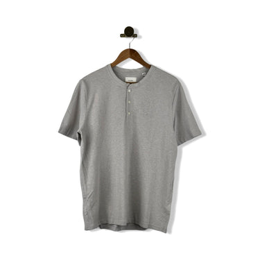Billy Reid Short Sleeve Hemp Cotton Henley