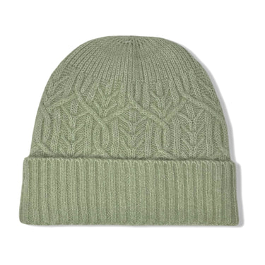 Cashmere Blend Cable Knit Beanie