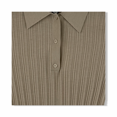 & Other Stories Rib Knit Polo Shirt