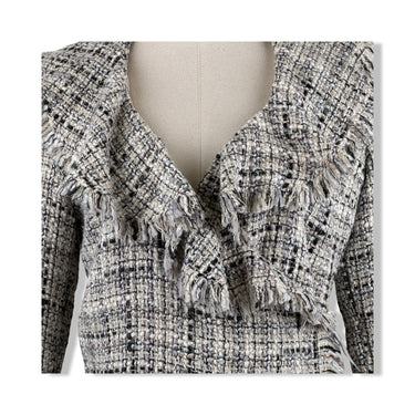 Anne Fontaine Ruffle Tweed Jacket