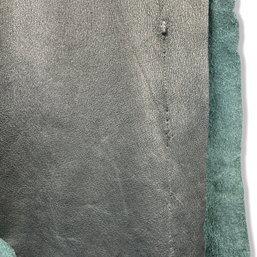 Donna Karan Distressed Leather Skirt
