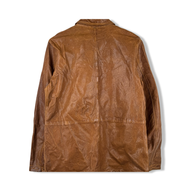 Billy Reid Leather Chore Coat
