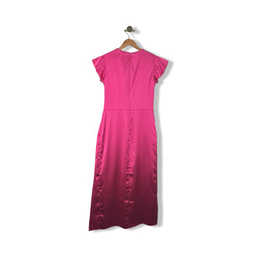 Shoshanna Satin Flutter Sleeve Dress