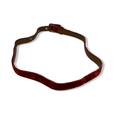Skinny Velvet Belt