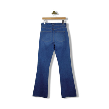 Veronica Beard Medium Wash Carson Ankle Flare Jean
